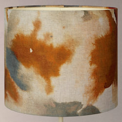 Harlequin Flores Lampshade Rust/Brown